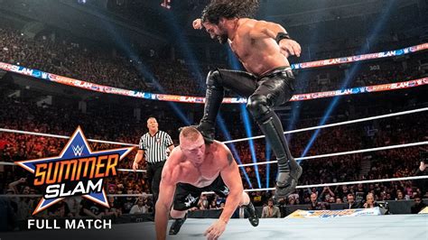 2019 summerslam|FULL MATCH: Brock Lesnar vs. Seth Rollins .